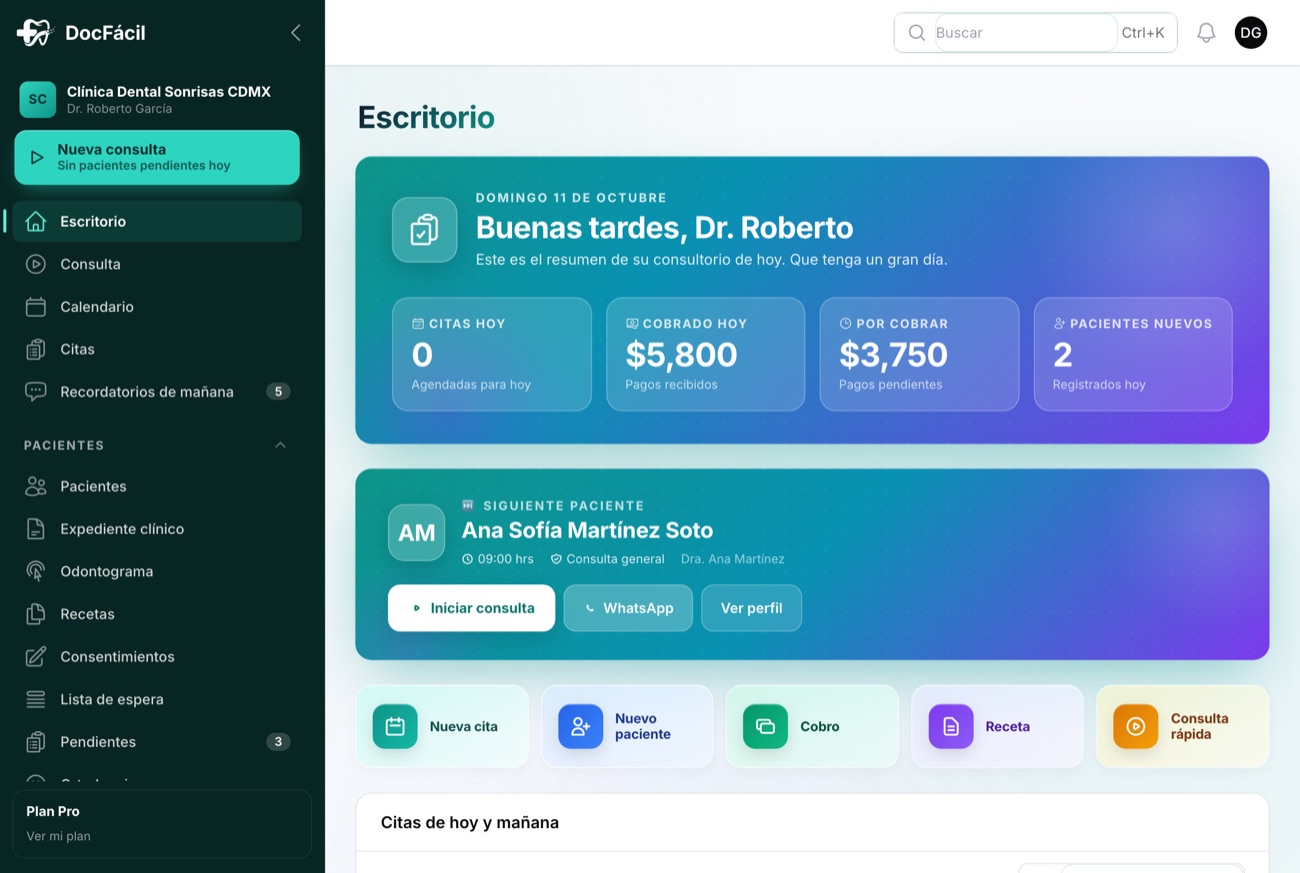 El escritorio de DocFácil